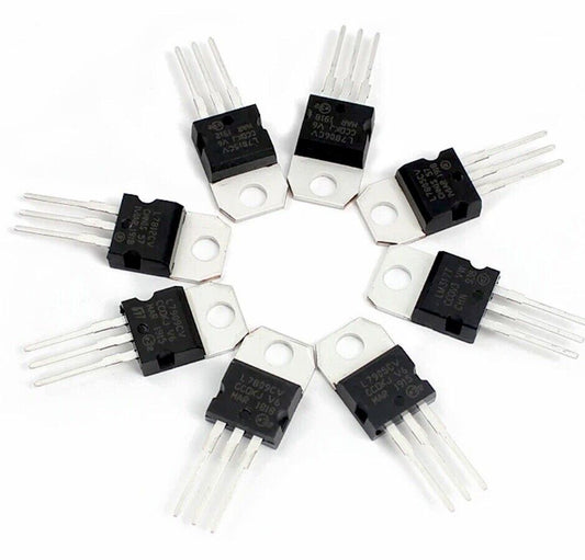 16PCS 8 Values + & - VOLTAGE REGULATORS TO-220 IC DIY LM-317 L7815 Arduino Ra-Pi
