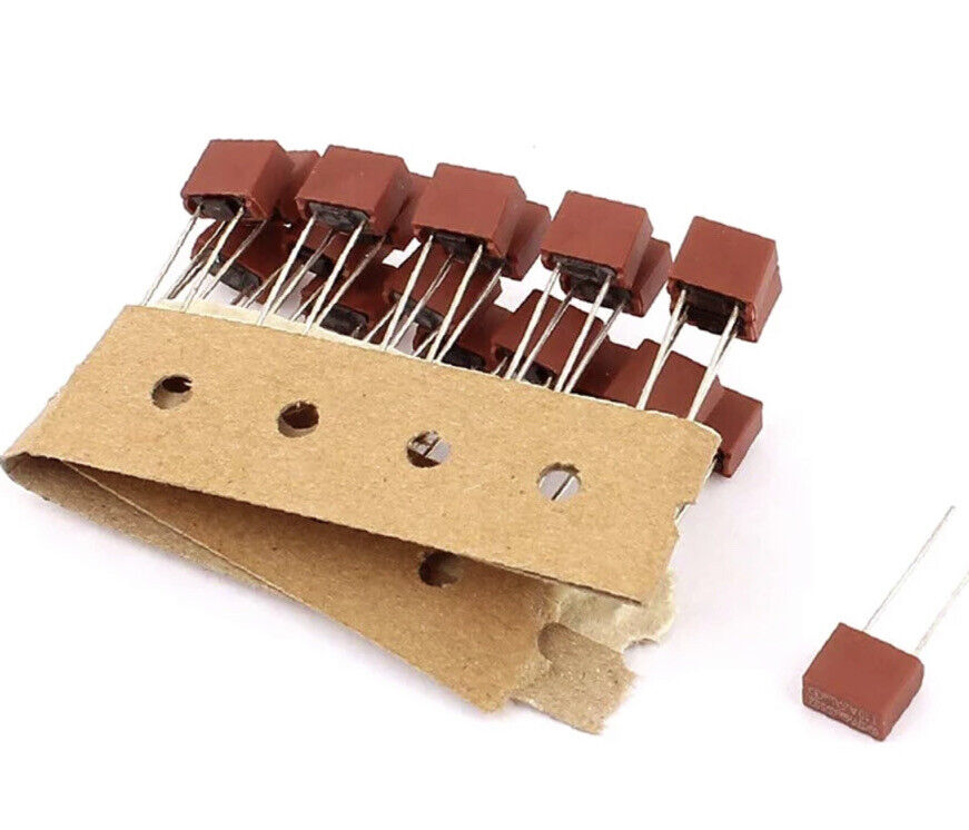 65PCS TE5-392 Square Plastic Fuse 250V PCB Mount T500mA-T10A 13 Values 5 Each