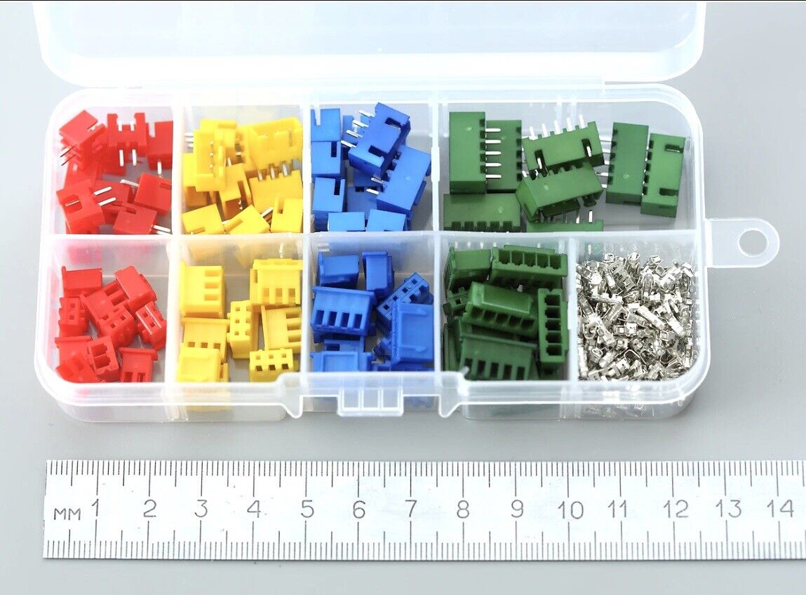 40 Sets JST XH2.54 2P 3P 4P 5P pin 2.54mm 22-30 awg Terminal kit JST connector