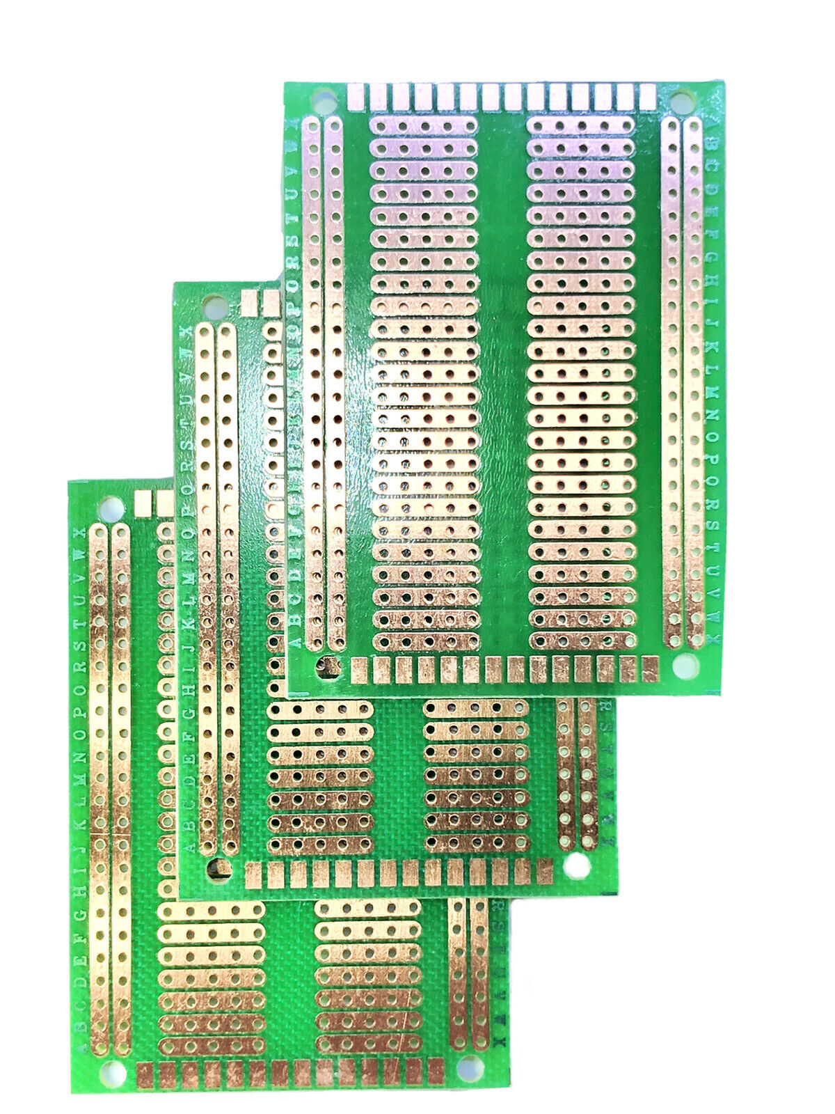 3PCS FR-4 PCB Single Sided Breadboard Prototype GREEN DIY Laminate PCB 70 X 50mm