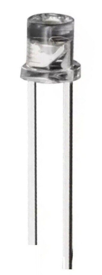 100PCS 3mm WARM WHITE LED Light Emitting Diode Clear Flat Top LED 2800K