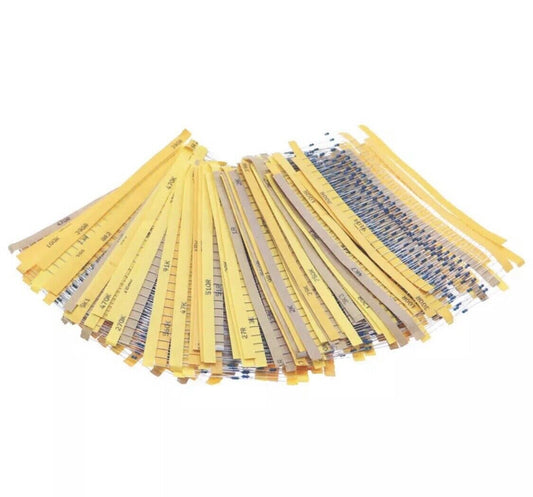 2425PCS 1/8Watt Metal Film Resistor 97 Value Assortment Kit 1% Precision 1-1M Ω
