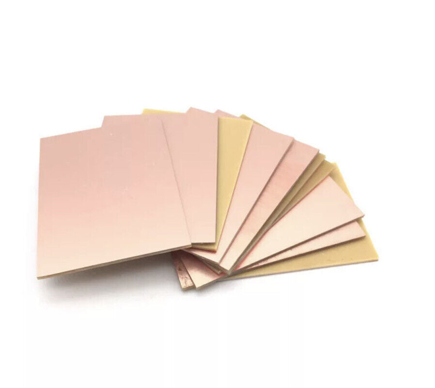 2 Pcs PCB Single Sided Copper Clad FR4 DIY Laminate PCB Circuit Board 100 X 80