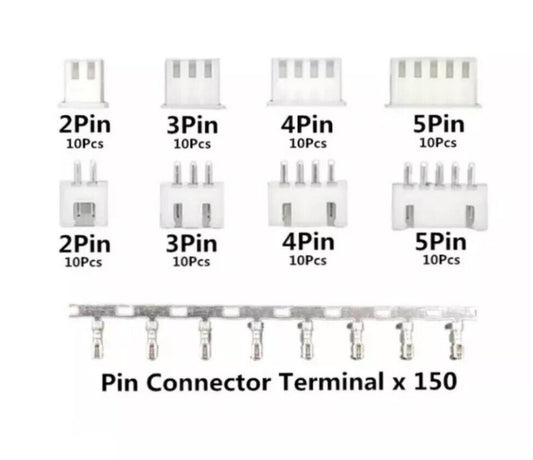 1 X 230pcs JST-PH 2.0 Kit 2/3/4/5Pin 2mm Metric Pitch Terminal Header Replenish