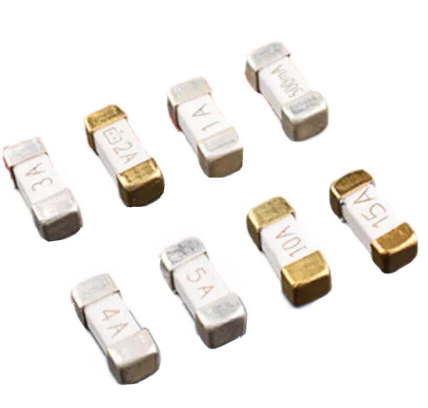 32PCS 1808 125V SMD Ultra-Fast blow rapid fuses 15 Value 500mA TO 15A + Holders