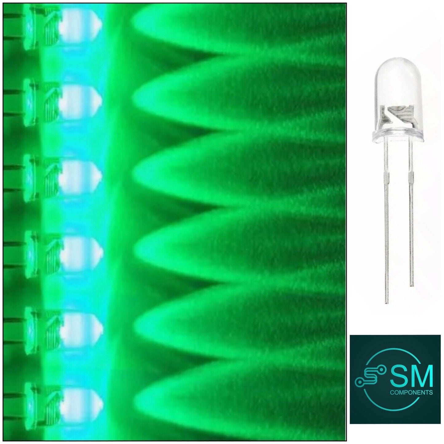 5mm 100pcs Green LED Flicker Flame Diodes DIY Candle Light Emitting Diodes