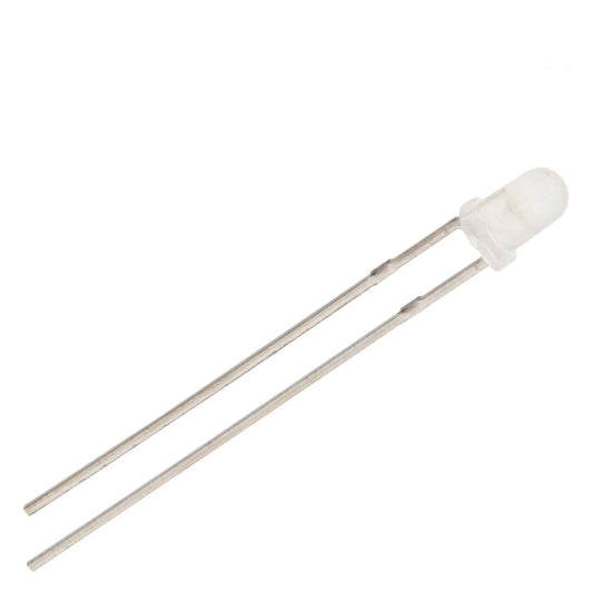 3mm YELLOW Led Light Emitting Diode Diffused Round Top With Edge 100pcs