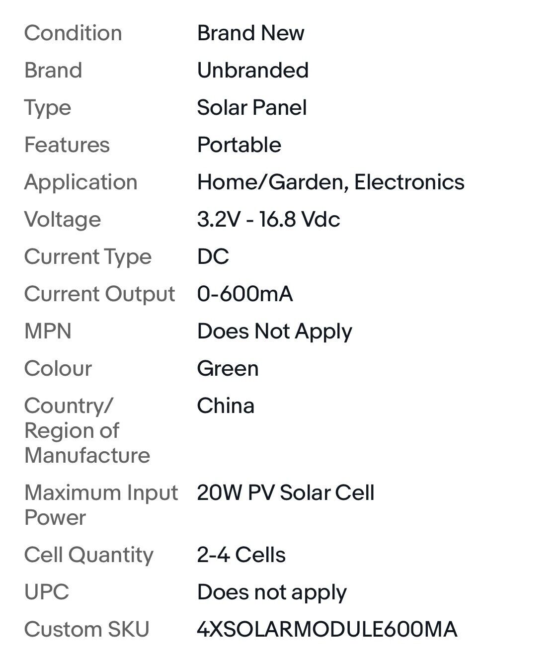 4PCS Solar Lithium Battery Charging Driver Regulator Controller Module 600mA Out