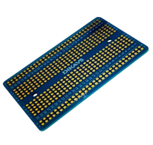 2PC 80x55 Double Side FR4 Arduino Breadboard Prototype PCB BLUE Soldering Board