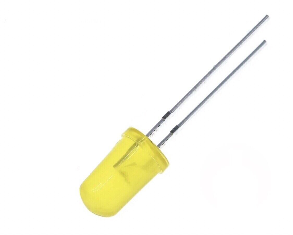 5mm Flashing LEDS 100PCS Blinking Coloured Yellow Light Emitting Diodes 1.5hz