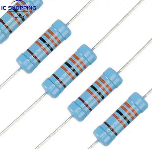 300PCS 1 Watt Metal Film Resistor Assortment Kit 30 Values 1% Precision 10Ω-1MΩ