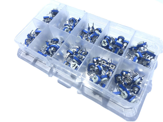 130Pc RM065 13 Value Potentiometer Adjustable Resistor Kit 100-1M Ohm Multi turn