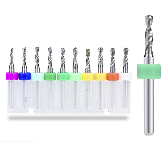 10Pcs 1.3mm-3.0mm X 38mm Tungsten Carbide Micro Drill Bits Set for DIY PCB