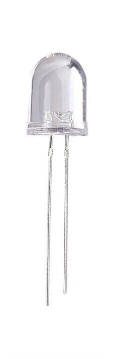 50pcs 10mm F10 Red Clear LED Light Emitting Diode Super Bright LED 625nm