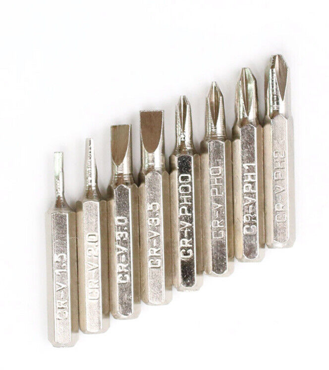 8 in 1 Screwdriver Pen BLUE Alloy Screw Screwdriver Repair Multifunction Tools