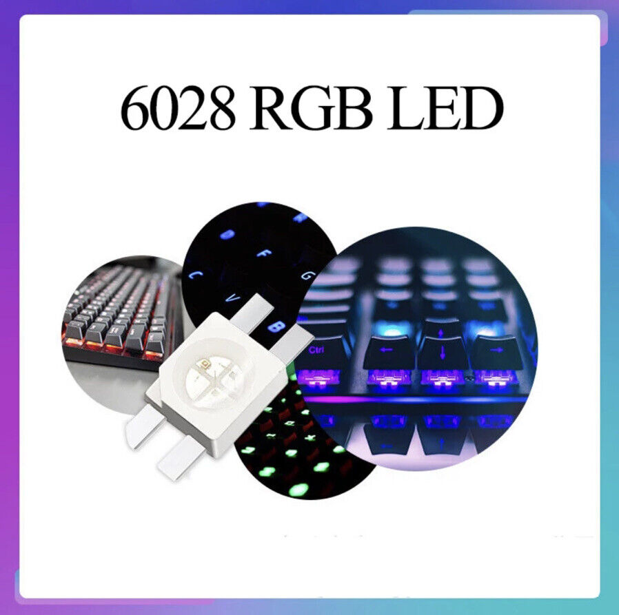 50PCS WS2812B RGB 6028 Individually Addressable LED Chip light DC 5V DIY