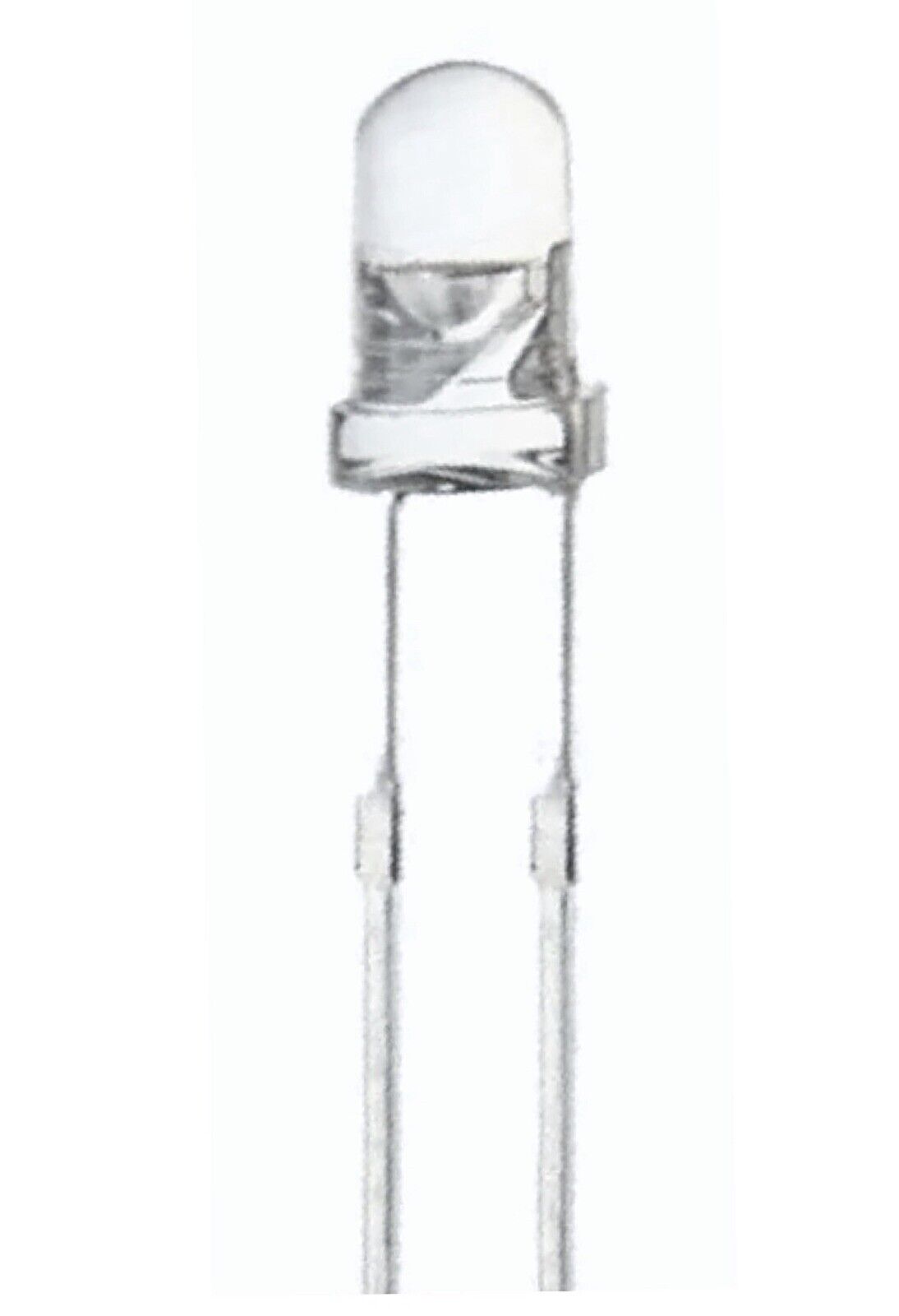 3mm YELLOW Led Light Emitting Diode Clear Round Top With Edge 100pcs