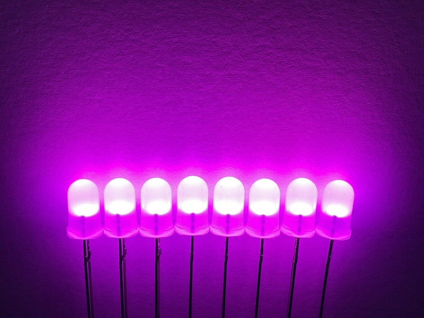 100PCS 5mm F5 PINK Led Light Emitting Diode DIFFUSED Top Round Head Long Pins