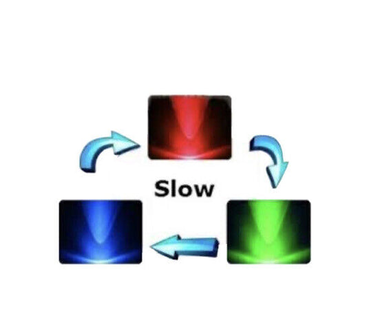 5mmLED Light Emitting Diode RGB SLOW flash 100pcs F5 CLEAR Flat Concave