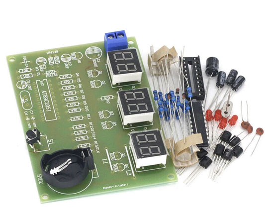 DIY Kit Electronic Digital Clock AT89C2051 Tube LED Display Beginners Training
