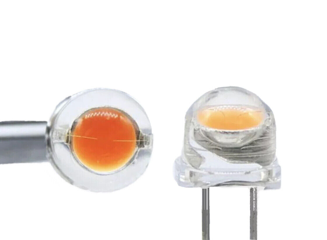 5mm Pink LARGE CHIP Led Light Emitting Diode Straw Hat 100pcs LED Clear Top