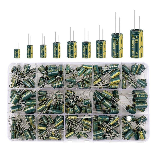 225PCS High Frequency LOW ESR Electrolytic Capacitor’s 1uF-470uF 105°C 16V-50V