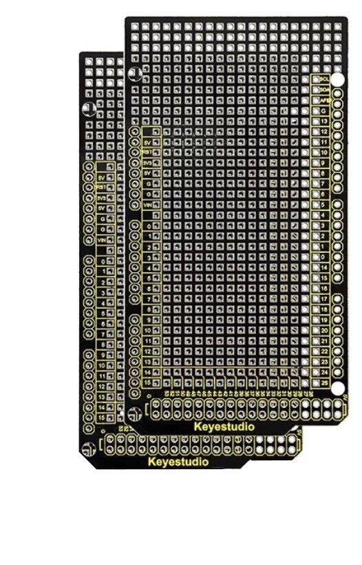 2PCS Keyestudio Mega 2560 Prototype PCB Breakout Board for Arduino DIY Projects