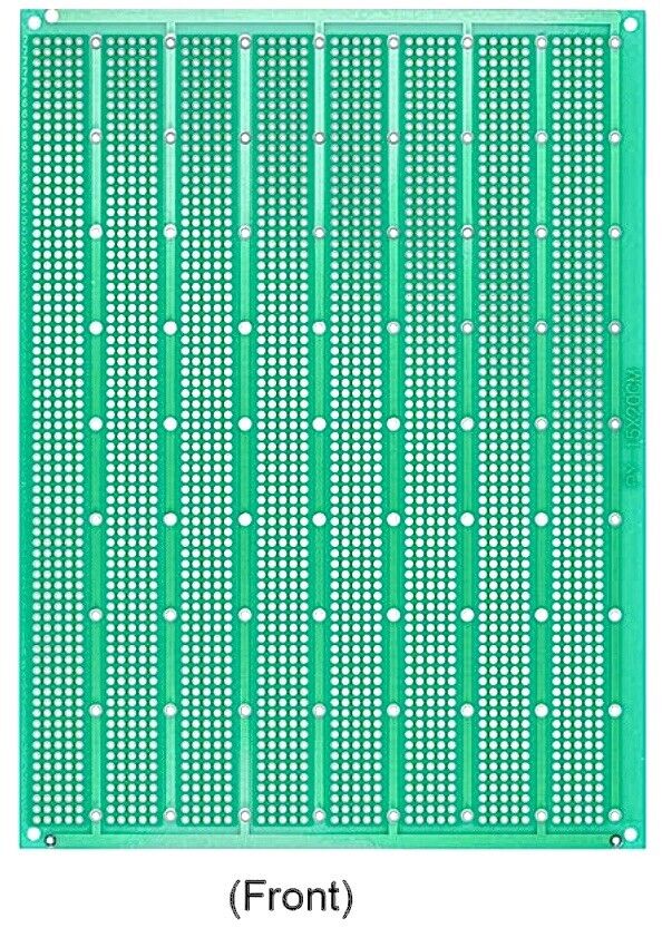 1 X Single Side FR4 DIY Breadboard Style Prototype 2.54mm Universal PCB 20x15cm