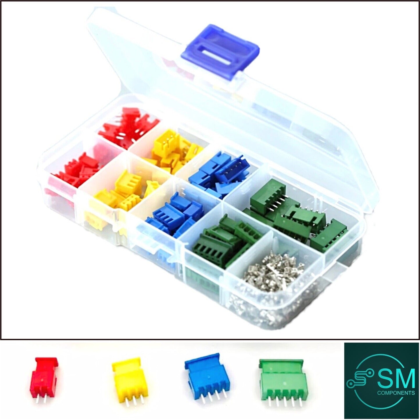 40 Sets JST XH2.54 2P 3P 4P 5P pin 2.54mm 22-30 awg Terminal kit JST connector