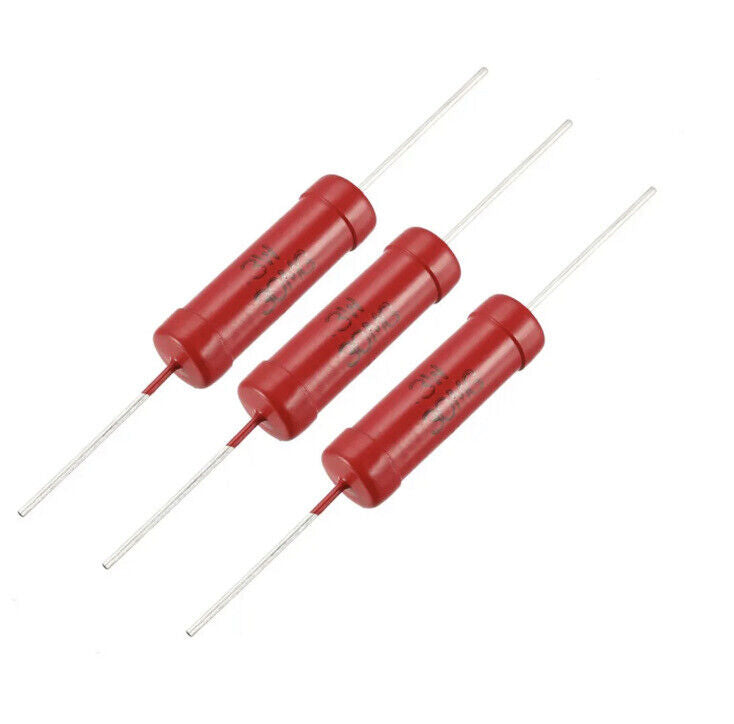 5 X 3W High Voltage 1MΩ Resistor Non-Inductive Glass Film Resistance HVR80A 10kv