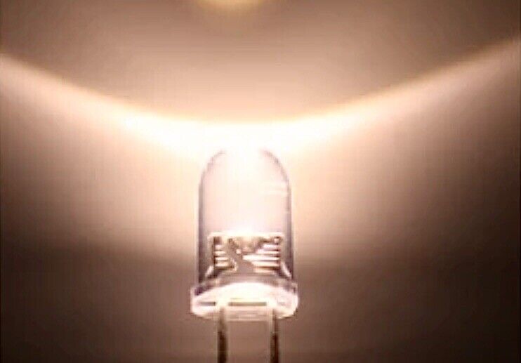 100PCS 5mm RGB SLOW LEDS 4-12 VDC Light Emitting Diode Round Clear NO RESISTOR