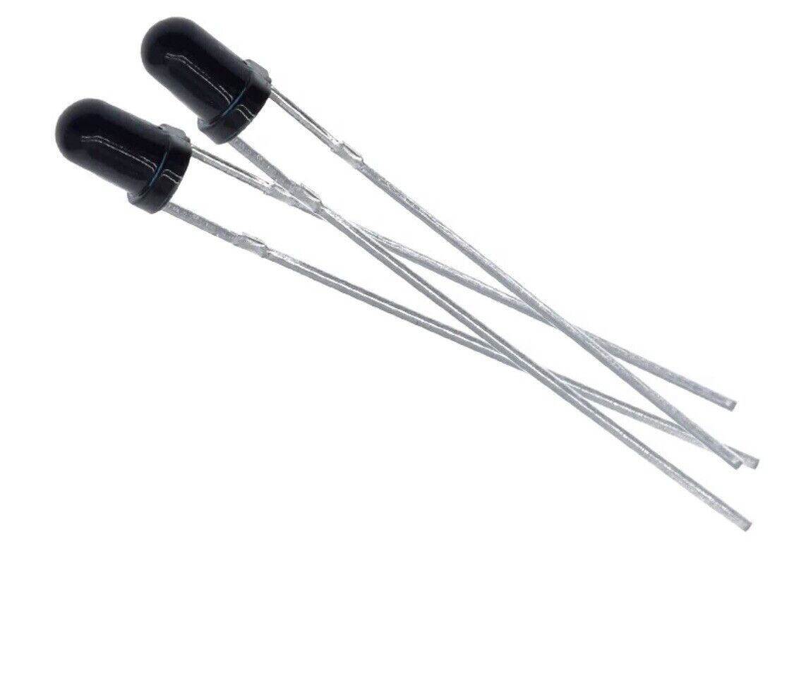 50PCS 3mm IR LEDS EMITTER, RECEIVER 3mm 940nm 25 Sets IR infrared diode LED