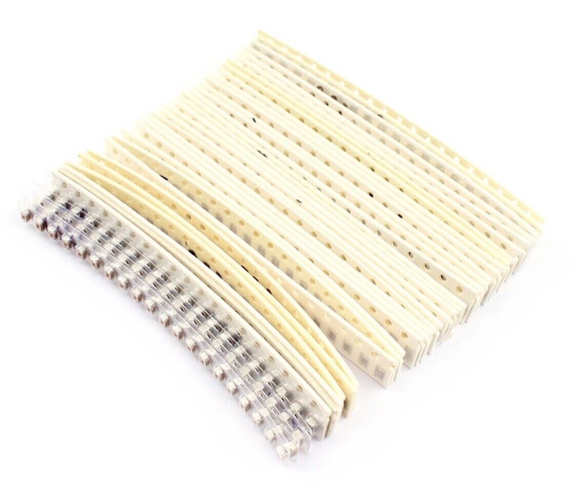720PC 1206 1pF-10UF 1% SMD Capacitors Chip SMT DIY Electronics 36 Values 20ea