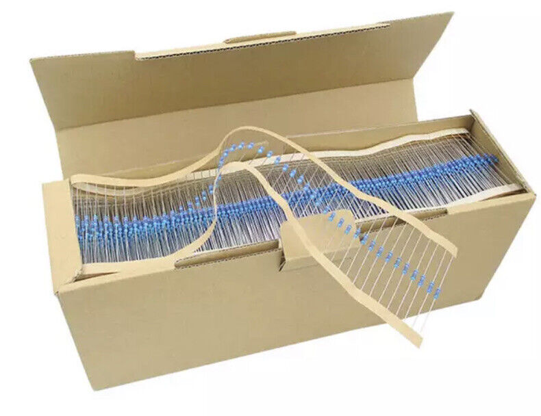 1120pcs 1/2W 0.5W 1% Metal Film Resistors Assorted Pack 56 Values 1 ~ 2.2M Ohms