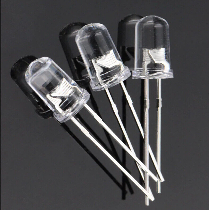 5mm Cool White Led Light Emitting Diode Round Clear 100pcs Led (Epistar Chip)