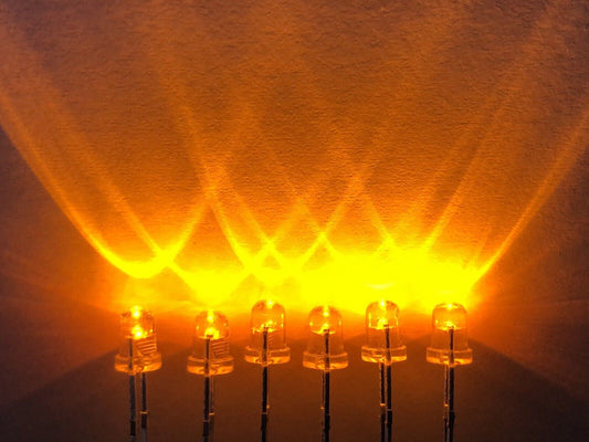 3mm 100pcs Yellow LED Flicker Flame Diodes DIY Candle Light Emitting Diodes