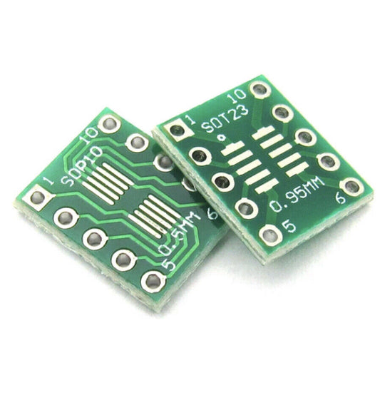 15PCS SOP10 TSSOP10 SSOP10 to DIP10 Transfer Board DIP Pin Board Pitch Adapter