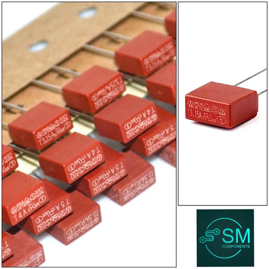 65PCS TE5-392 Square Plastic Fuse 250V PCB Mount T500mA-T10A 13 Values 5 Each