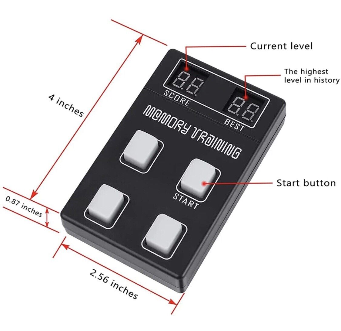 DIY Memory Game Console Electronic Kit LED Training Competition DIY Kit Inc Case