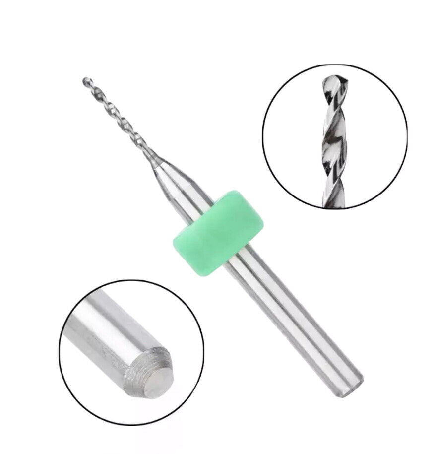 50PCS 0.3-1.2mm X 38mm Tungsten Carbide PCB Micro Drill Bit Set for DIY PCB