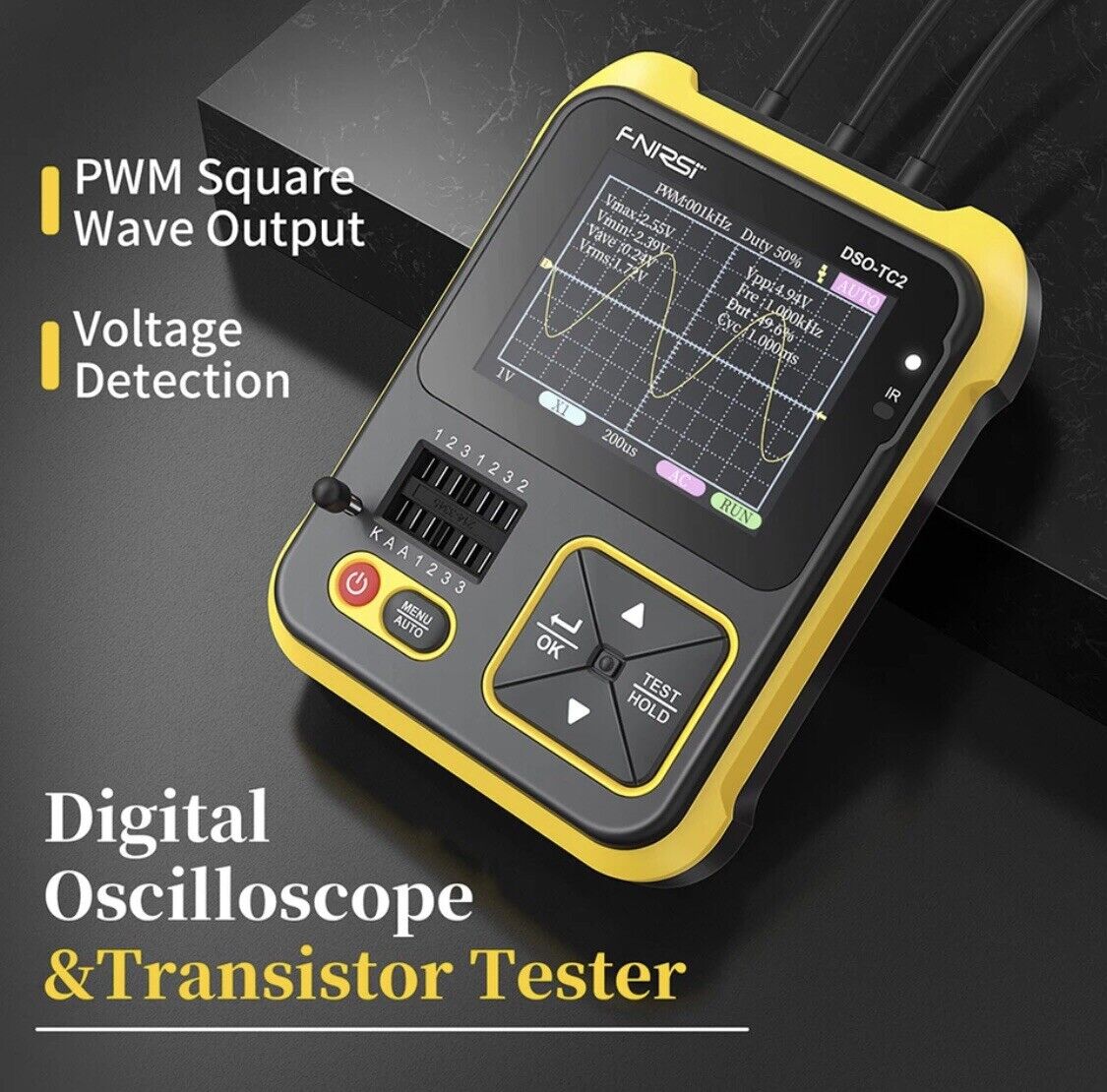 Digital Oscilloscope LCR 2in1 DSO-TC2 Electronic DIY PWM Generator Inc Probes