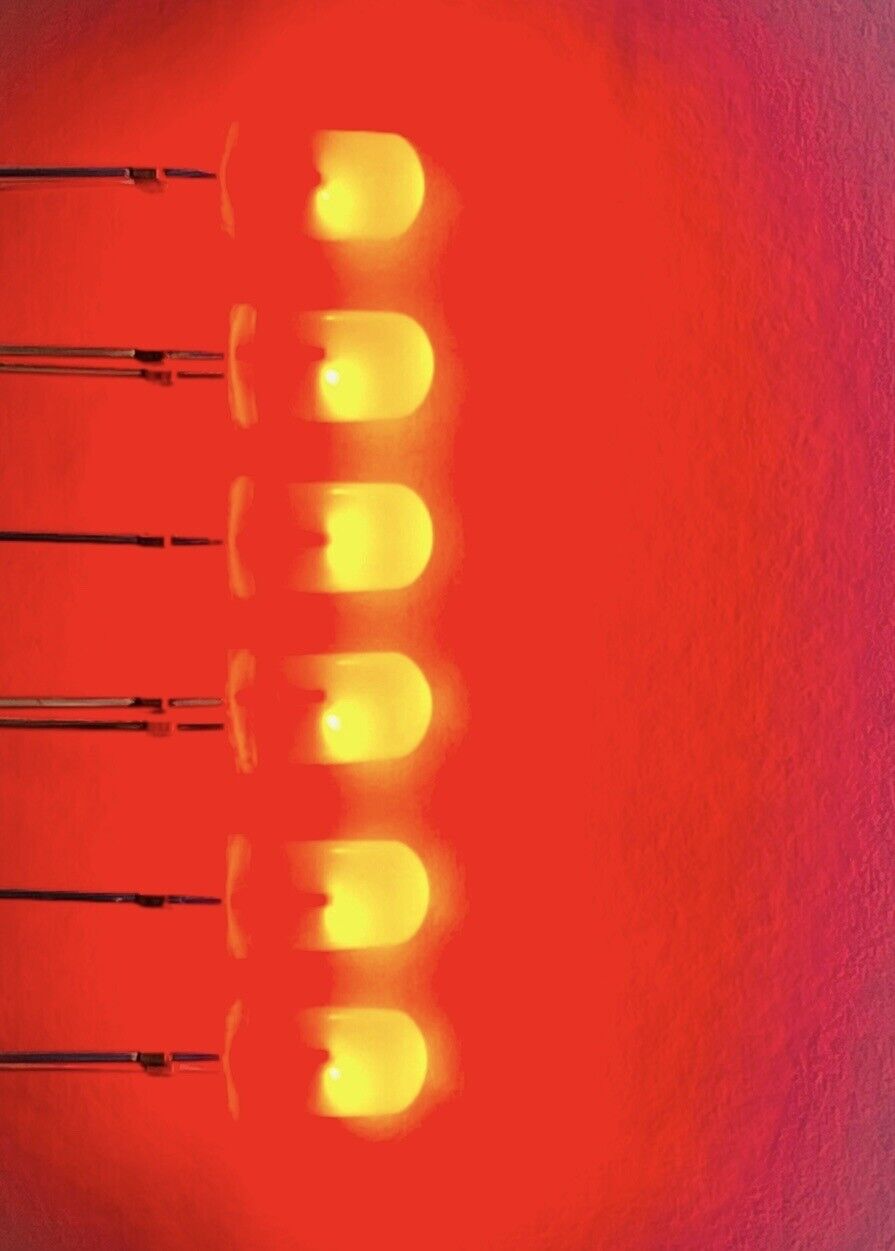 100PCS 5mm High Brightness RED Colour Diffused LED Light Emitting Diodes DIY