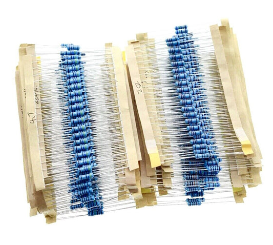 1120pcs 1/2W 0.5W 1% Metal Film Resistors Assorted Pack 56 Values 1 ~ 2.2M Ohms