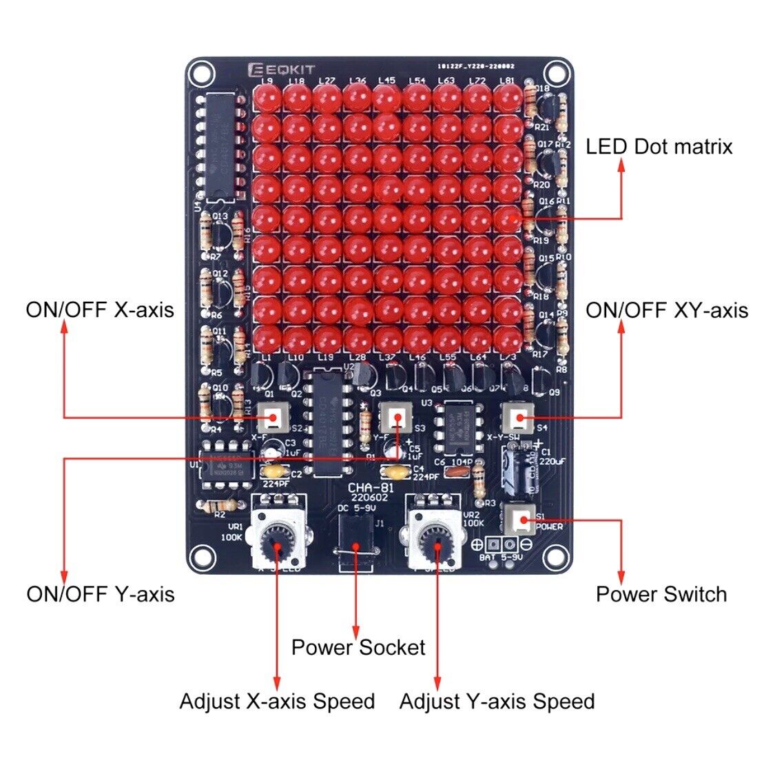 Electronic DIY CHA-81 Electronic Soldering LED Module DIY Kit Fun Electronics