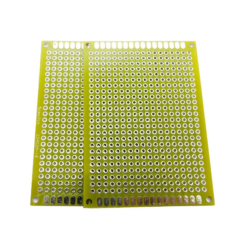 12PCS 70x50 Double Side FR4 Arduino Prototype 6 COLOURS PCB Board Soldering 2ea