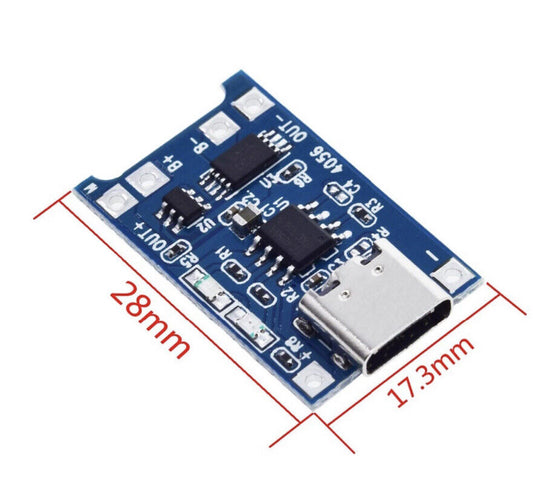 4PCS TP4056 with Battery protection LIPO Charger Module Board TYPE C -USB Kit