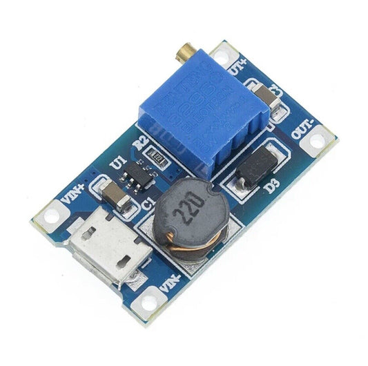 3PCS MT3608 2A Max DC-DC Step Up Power Module Booster Power Module 3-5V to 24V