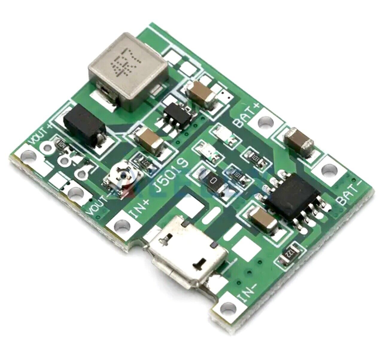3PCS Lithium Battery Boost J5019 Charging & Protection TP4056 Module Micro USB
