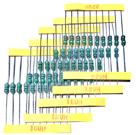 0410 Inductors 1/2W 240PCS 24 Value Kit 10% Tolerance DIY Assortment 10uH-820uH
