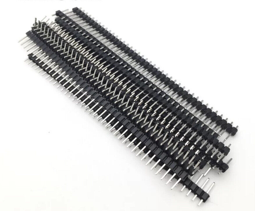 8pcs (4Pr) 40 Pin Socket 4 Arduino Single Row Header Male & Female 2.54mm Pitch